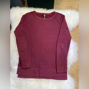 A&D sweatshirt, size XS, cranberry